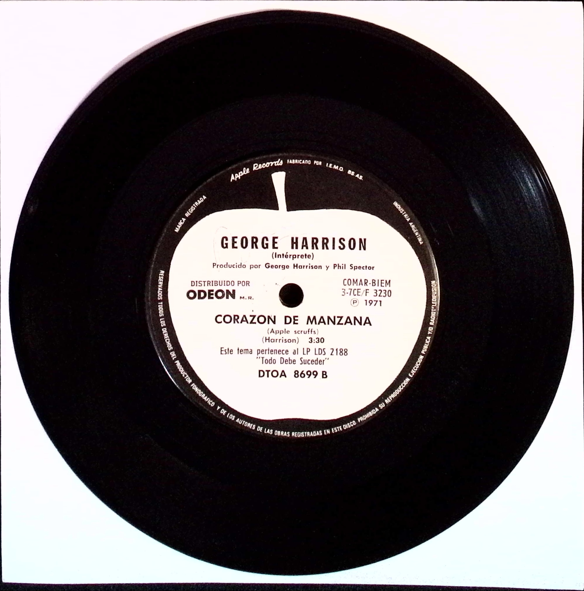 George Harrison - What Is Life / Apple Scruffs (Argentina)