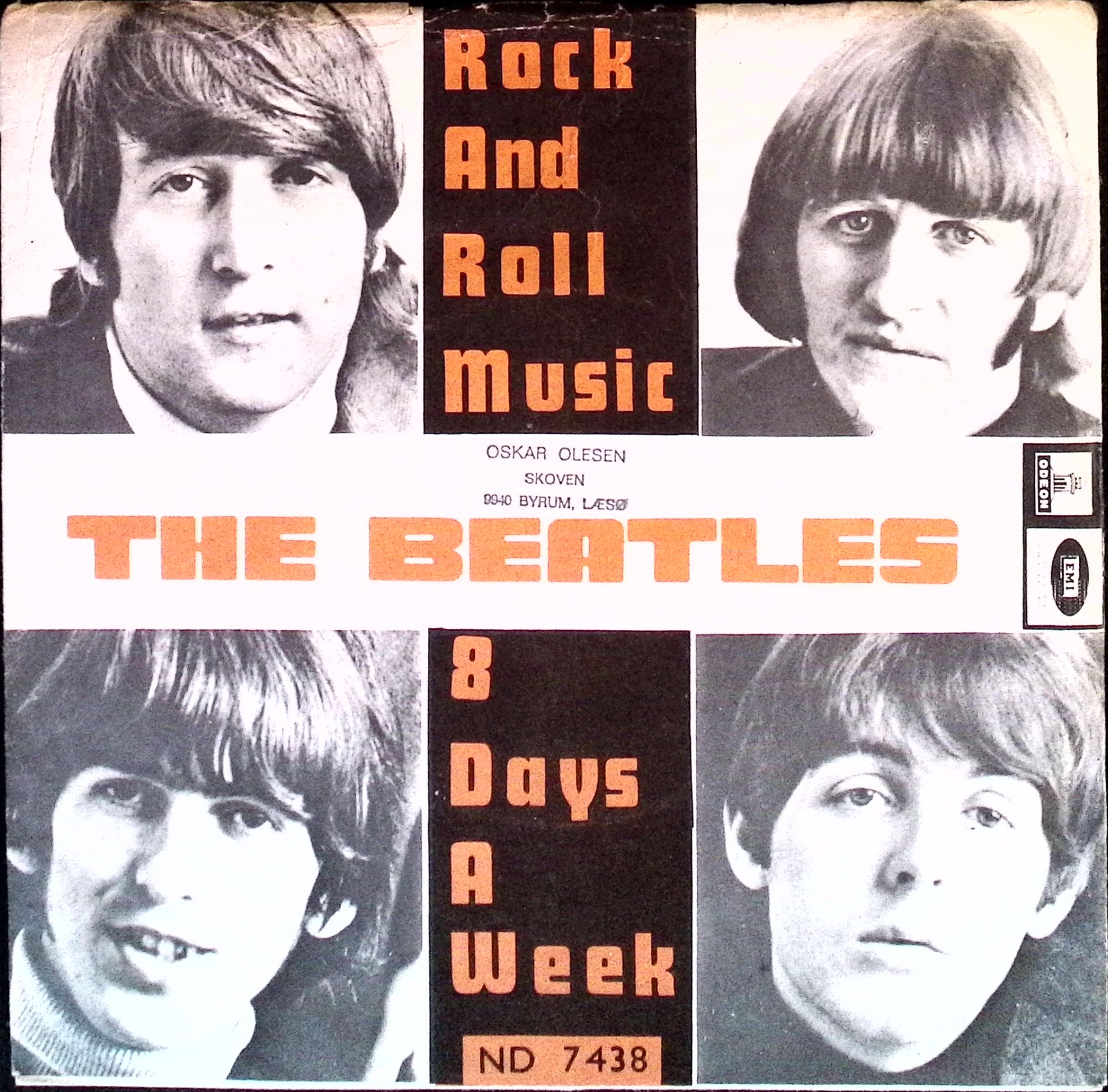 The Beatles - Rock and Roll Music / Eight days a week (Norway)