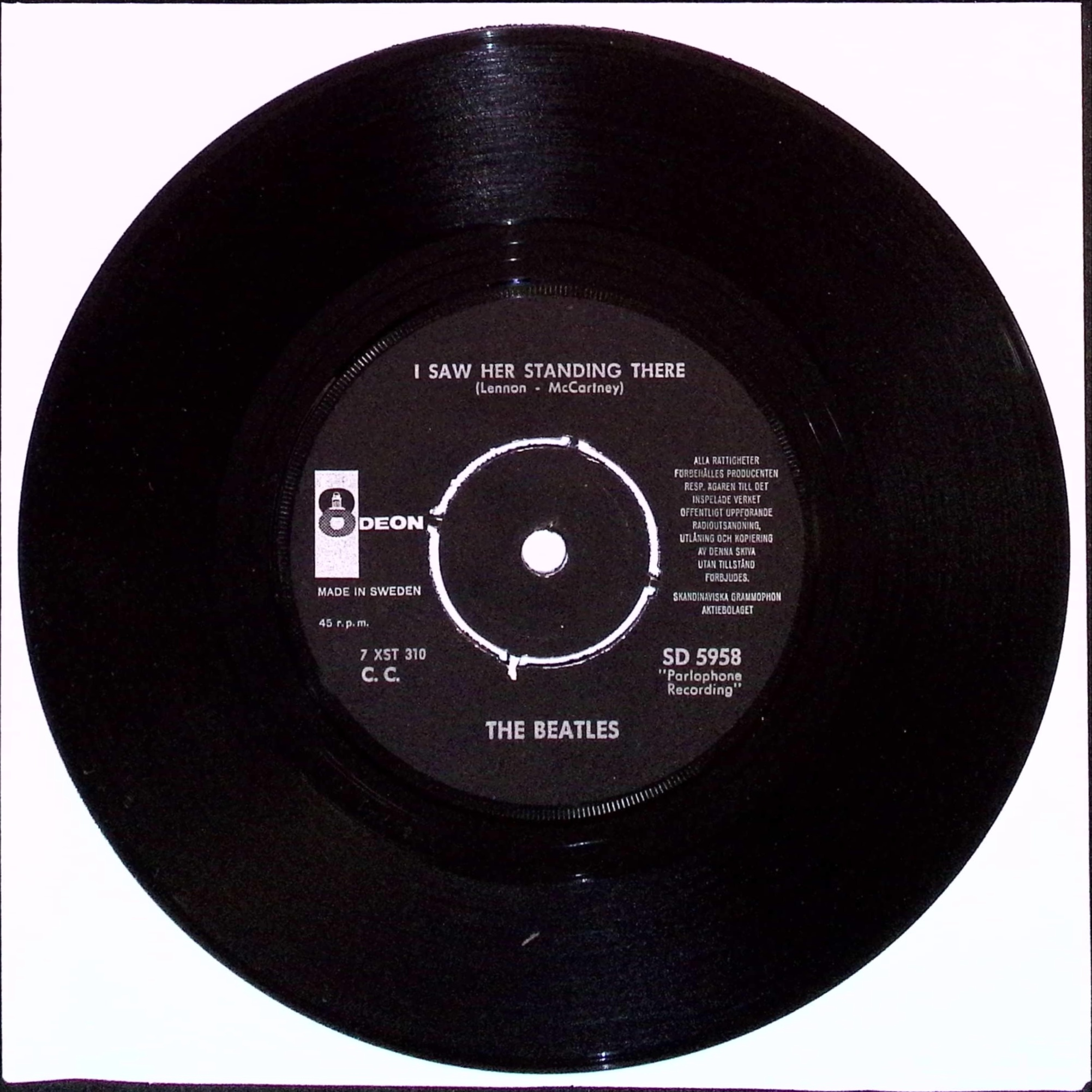 The Beatles - All My Loving / I Saw Here Standing There (Sweden)