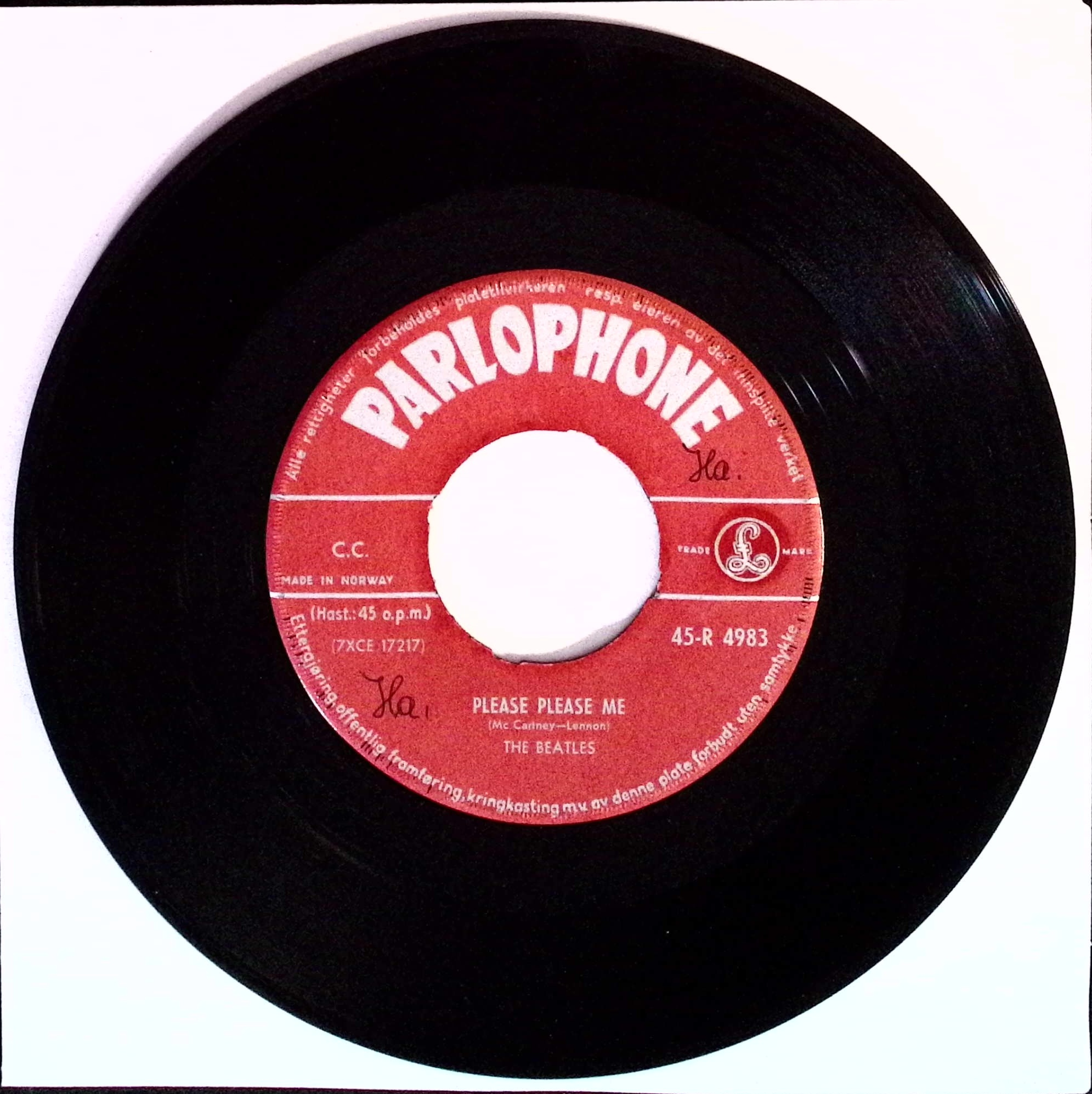 The Beatles - Please Please Me / Ask Me Why (Norway)