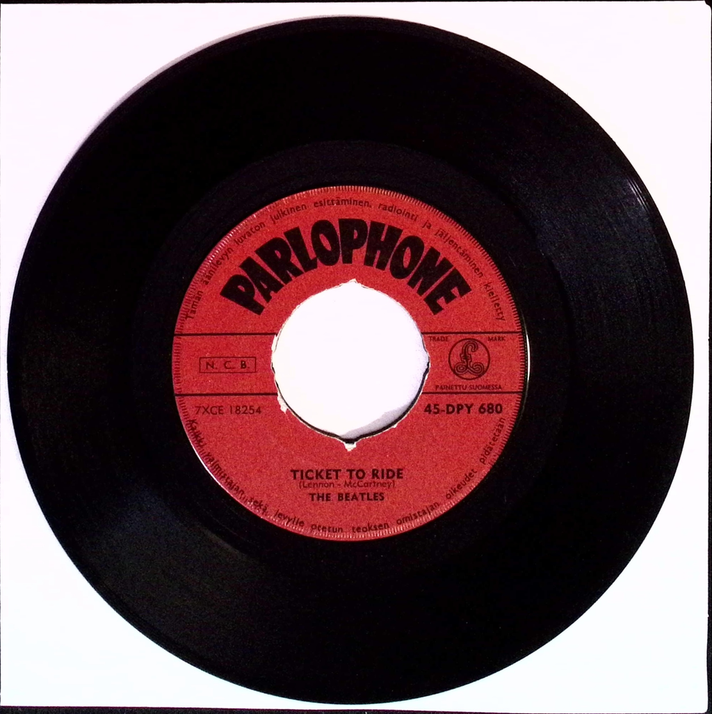 The Beatles - Ticket To Ride / Yes It Is (Finland)