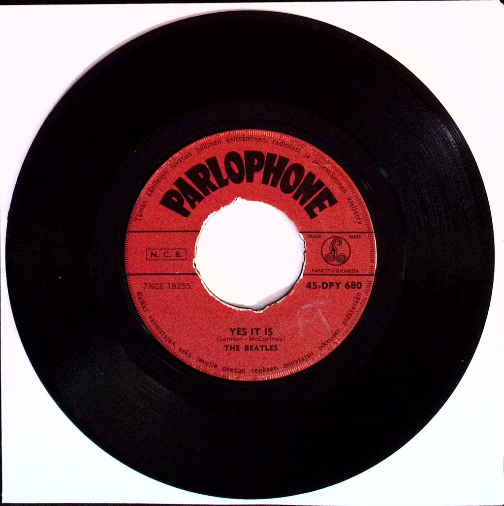 The Beatles - Ticket To Ride / Yes It Is (Finland)