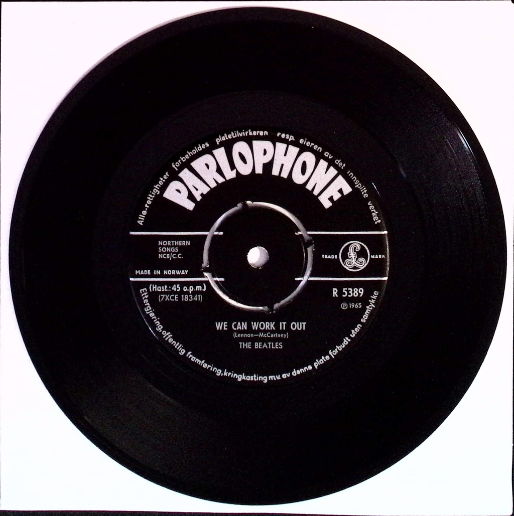 The Beatles - We Can Work It Out / Day Tripper (Norway)
