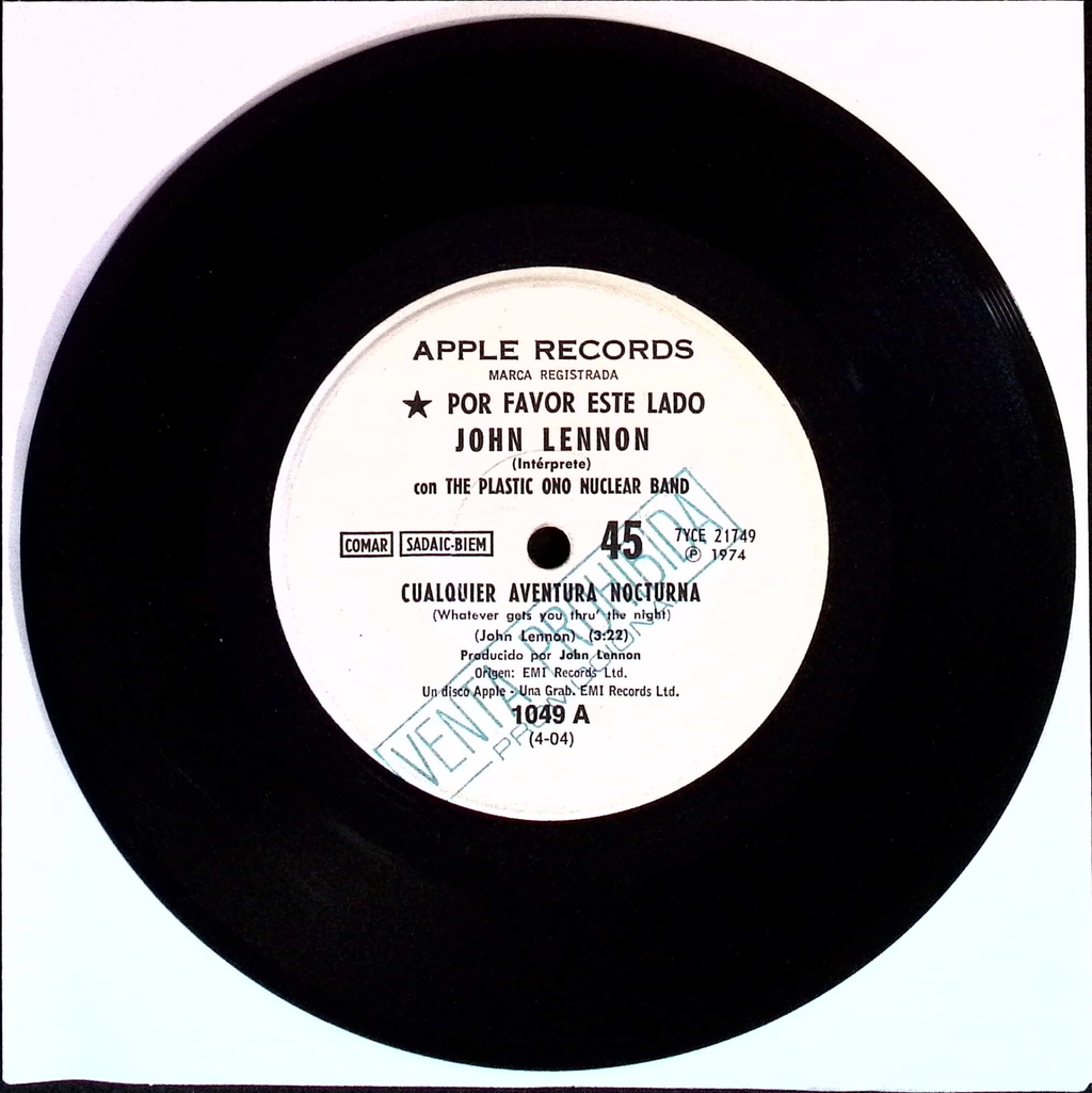 John Lennon - Whatever gets you thru' the night / Beef Jerky (Argentina)