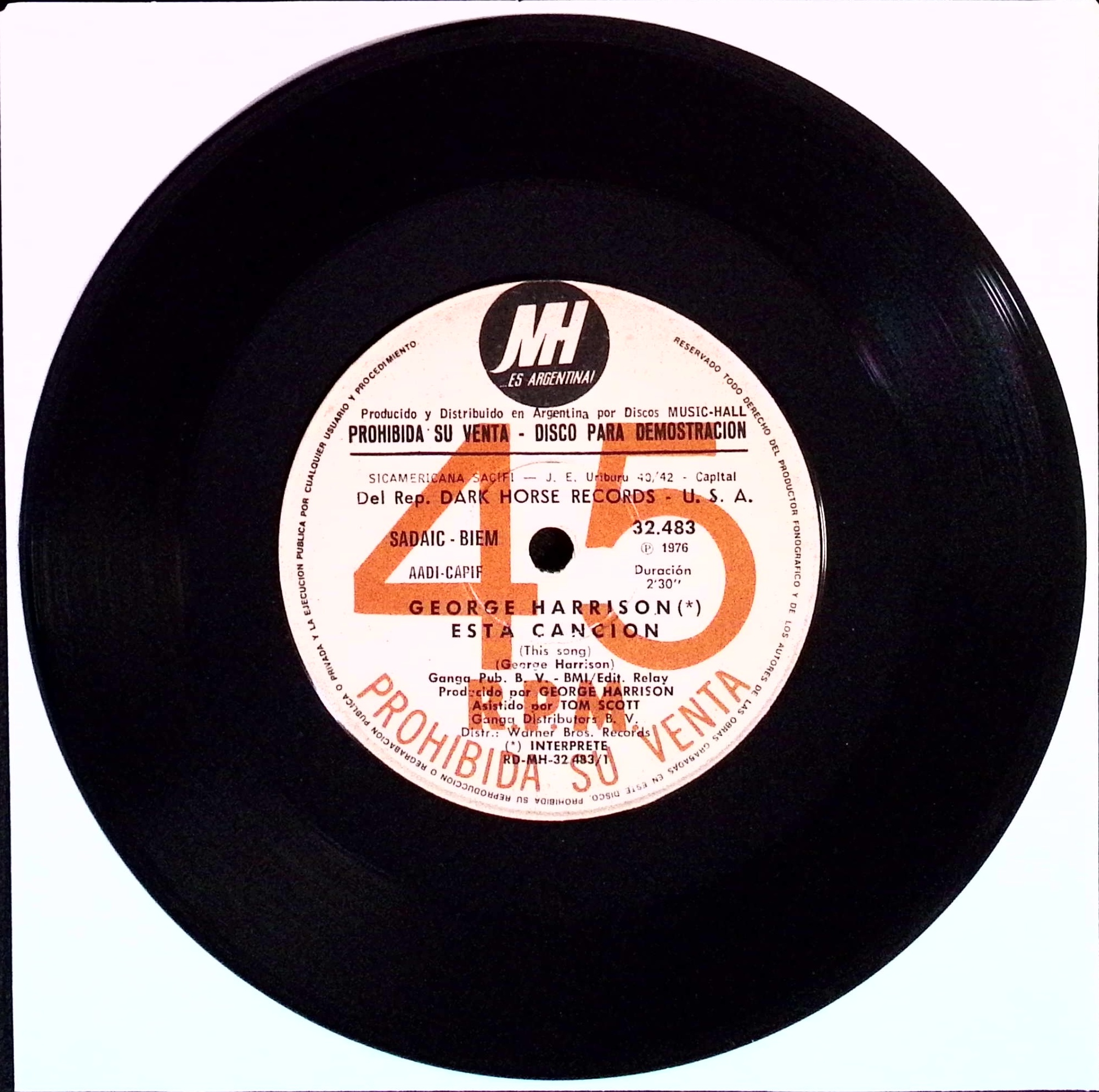 George Harrison - This Song (Argentina)