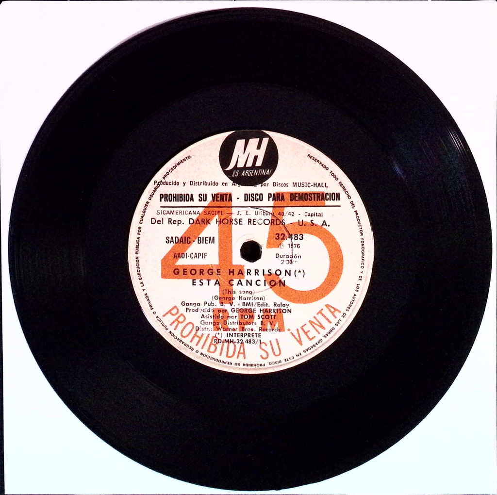 George Harrison - This Song (Argentina)