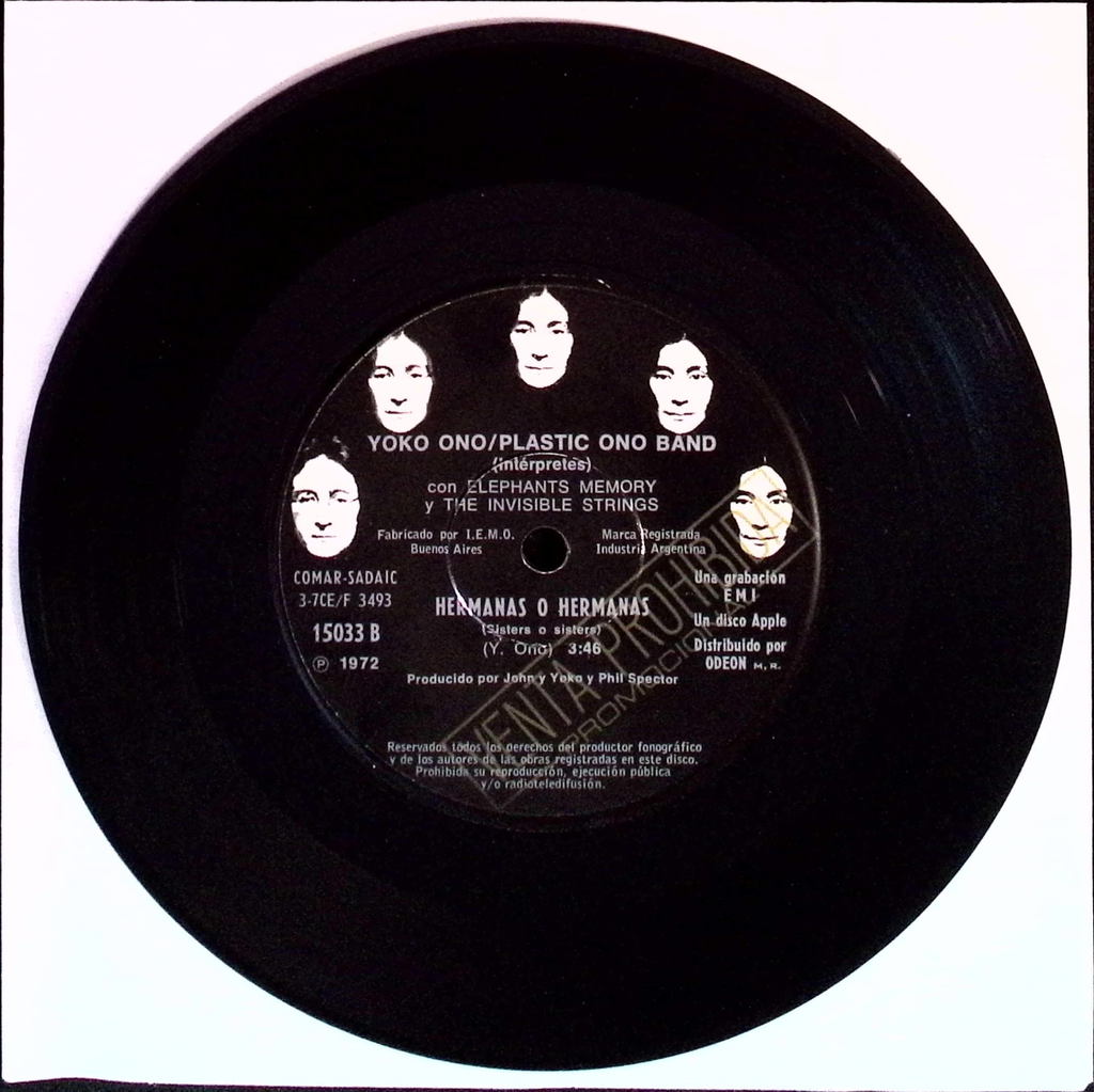 John Lennon - Woman Is The N*gger of the world / Sisters o Sisters (Argentina)