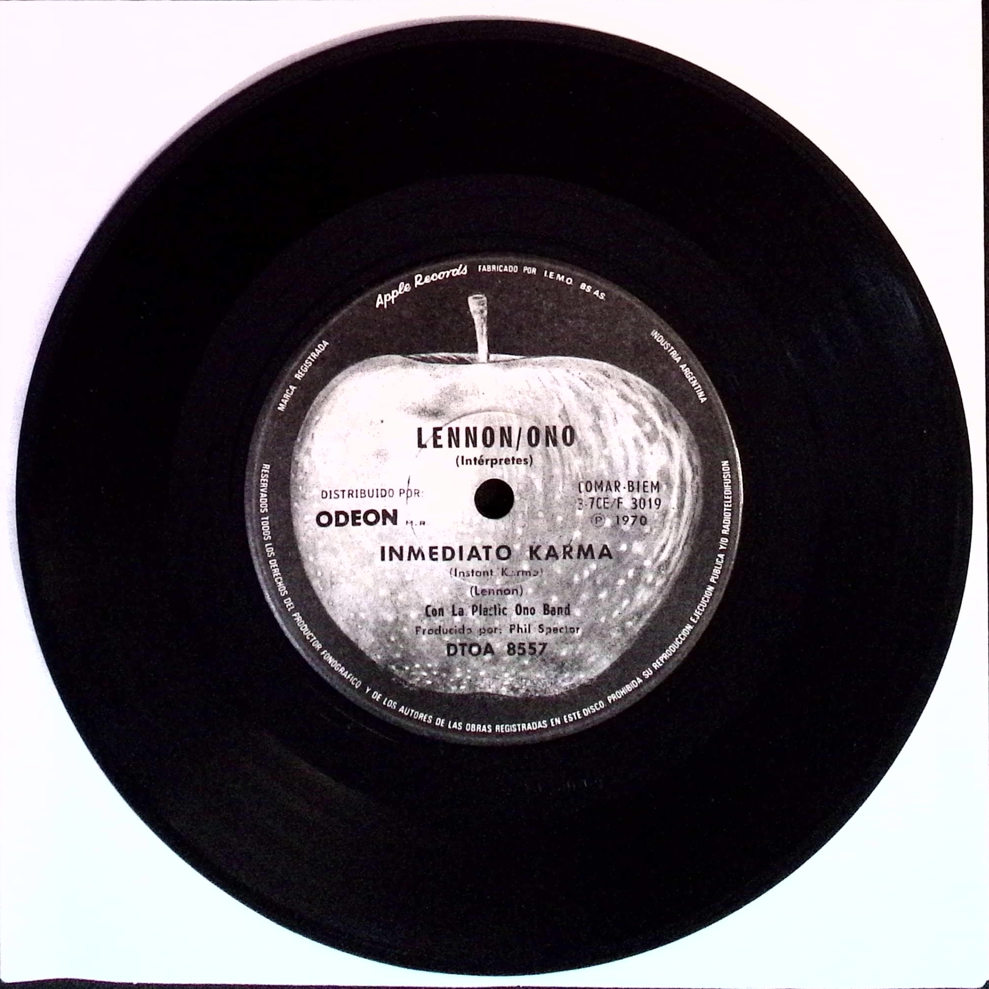 John Lennon - Instant Karma / Who has seen the wind (Argentina)