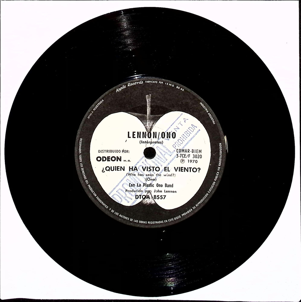 John Lennon - Instant Karma / Who has seen the wind (Argentina)