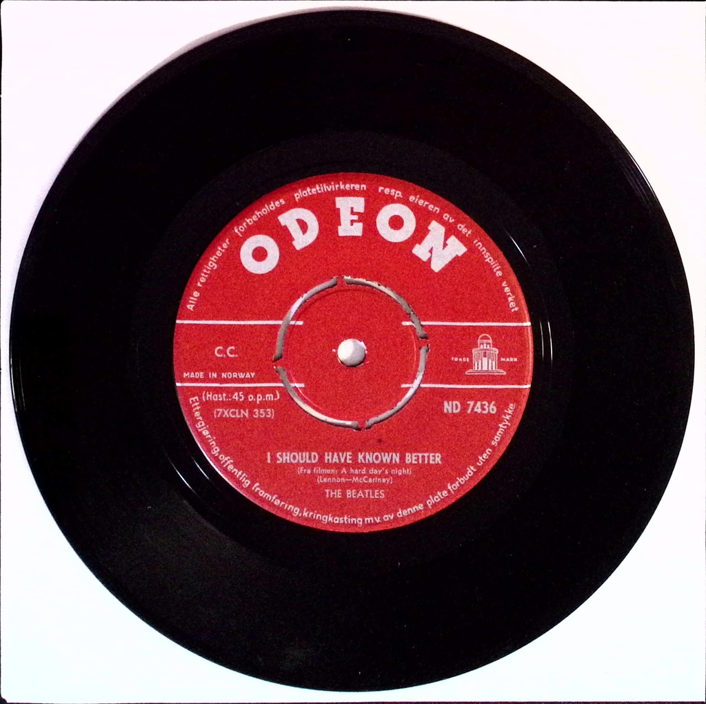 The Beatles - I Should Have Known Better / And I Love Her (Norway)