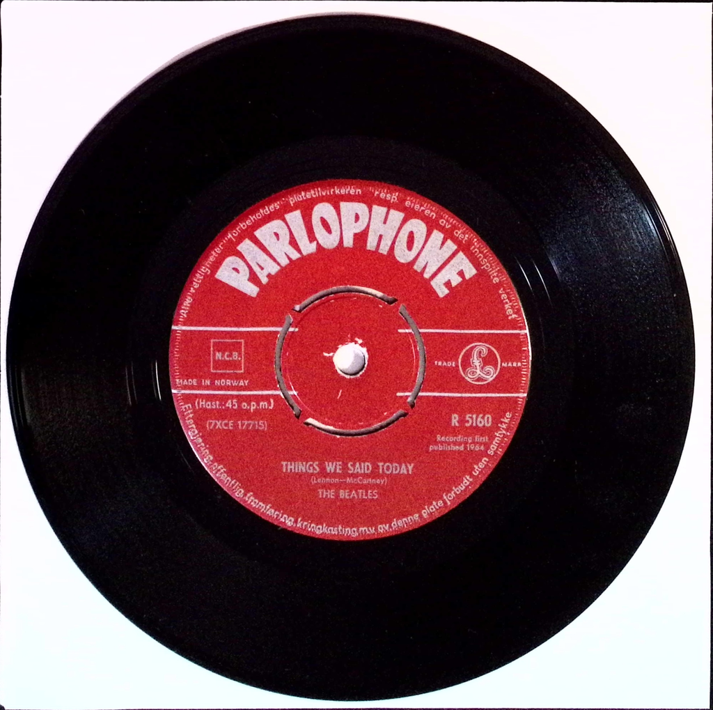 The Beatles - A Hard Day's Night / Things we said today (Norway)