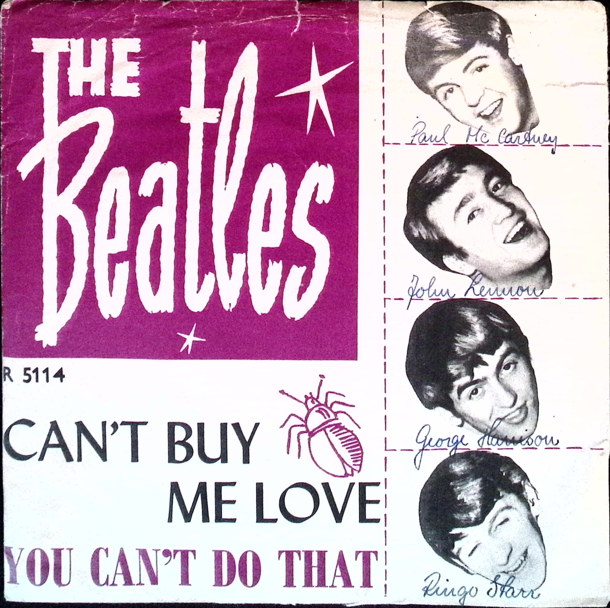 The Beatles - Can't Buy Me Love / You Can't Do That (Norway)
