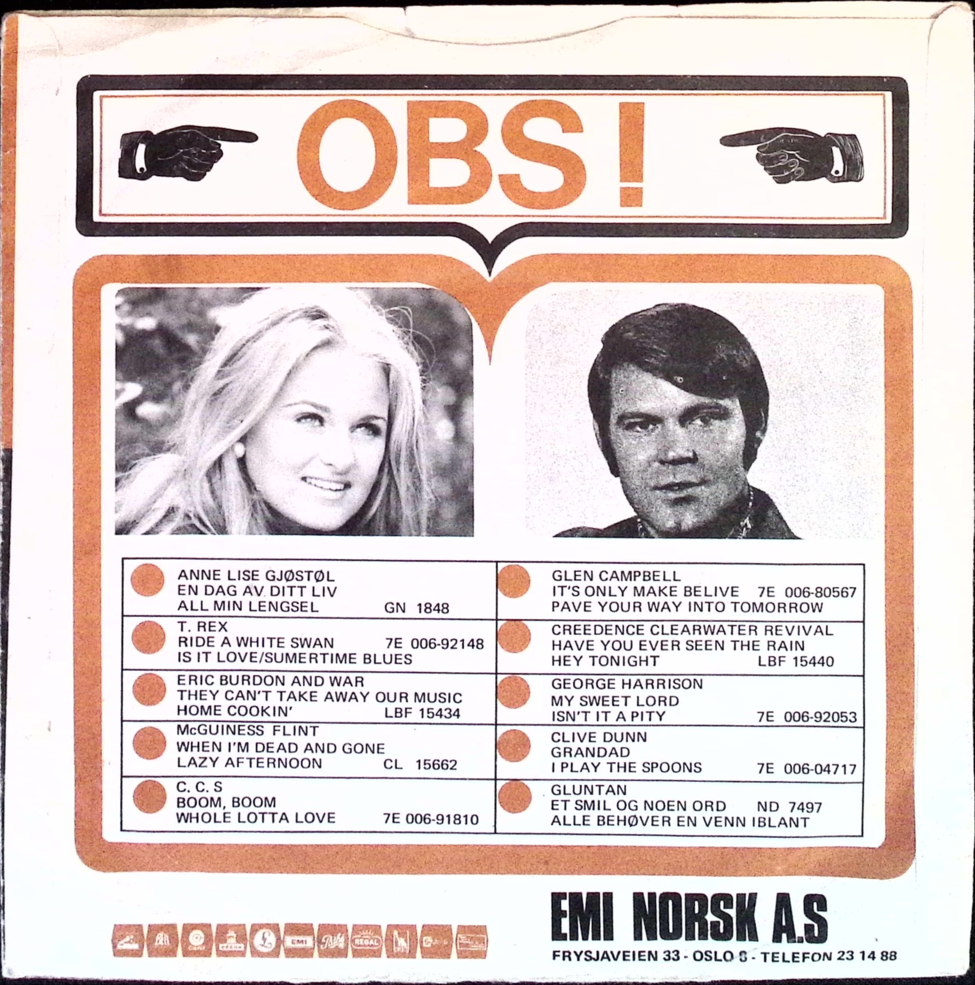 George Harrison - What is Life / Apple Scruffs  (Norway)