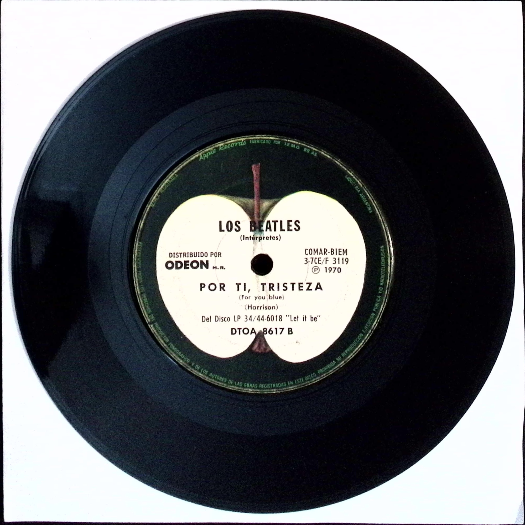 The Beatles  - Long And Winding Road / For you Blue  (Argentina)