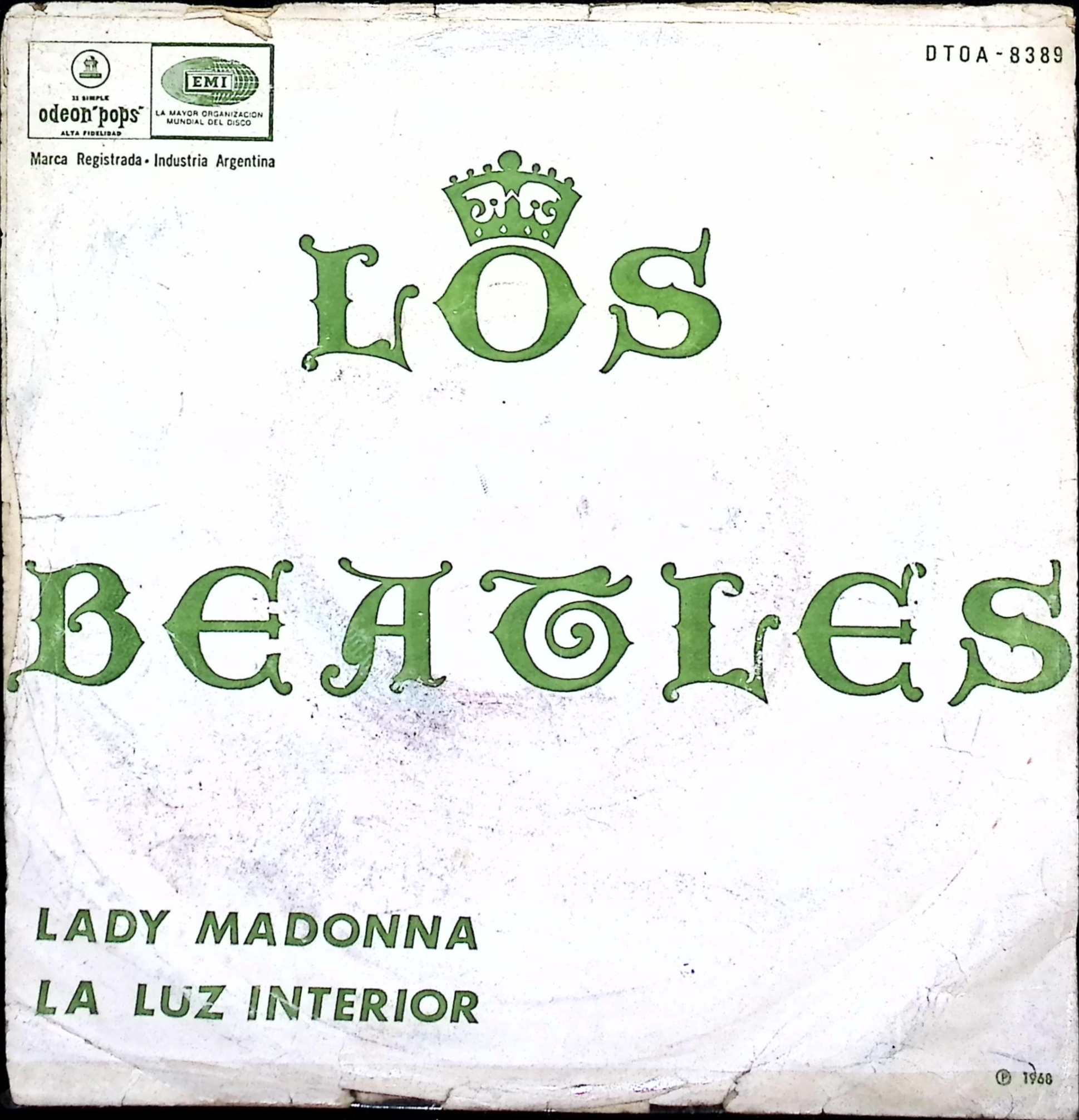 The Beatles  - Lady Madonna / the Inner Light (Argentina)