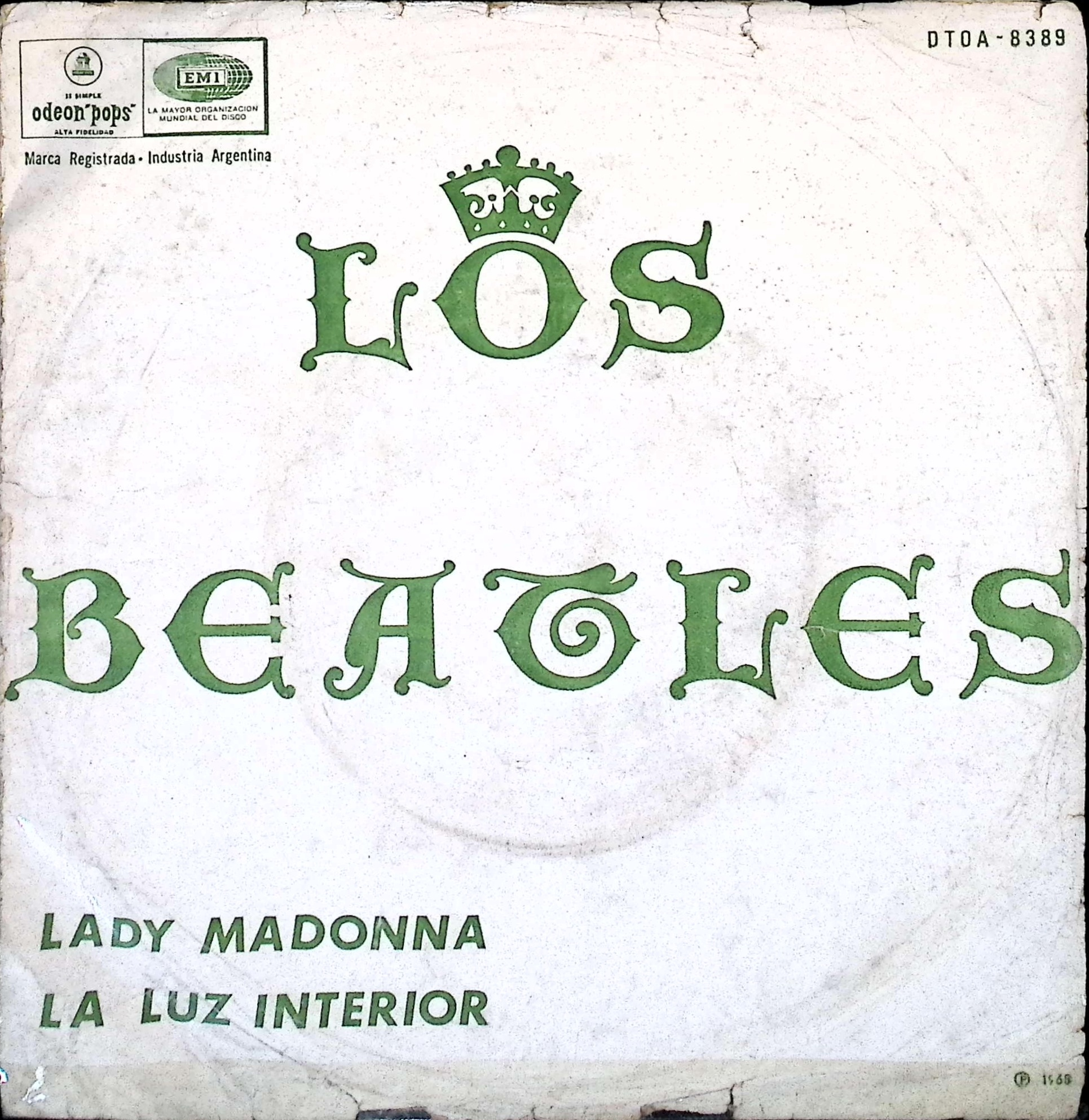 The Beatles  - Lady Madonna / the Inner Light (Argentina)