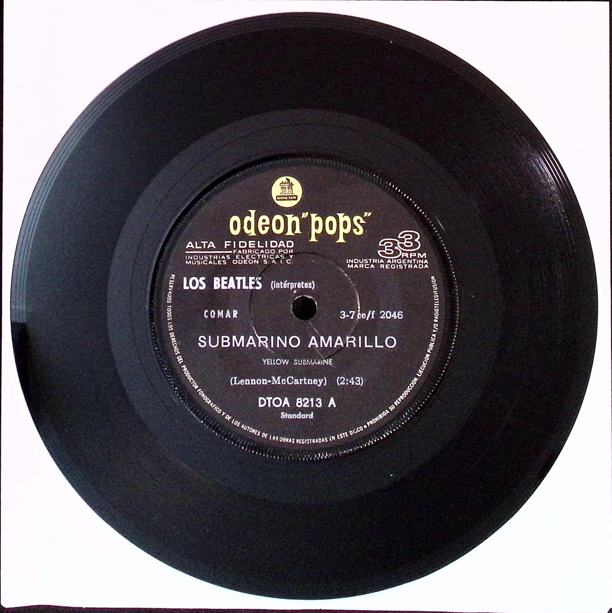 The Beatles - Yellow Submarine / Eleanor Rigby (Argentina)