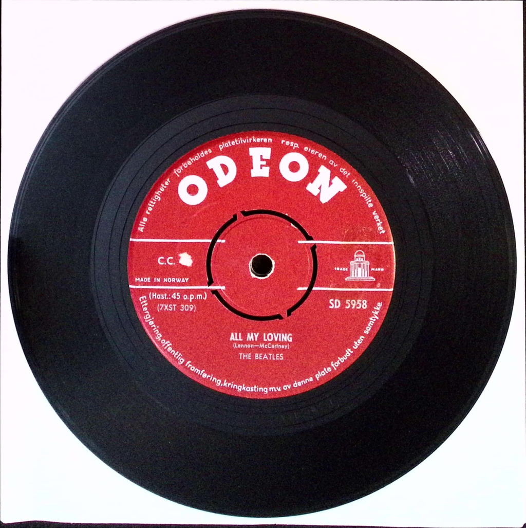 The Beatles - All My Loving / I Saw Here Standing There (Norway)
