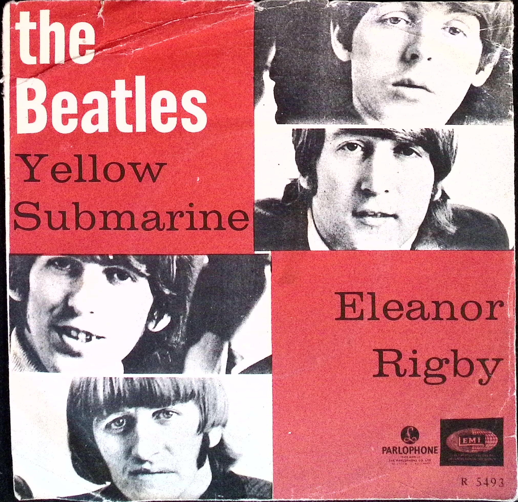 The Beatles - Yellow Submarine / Eleanor Rigby (Norway)
