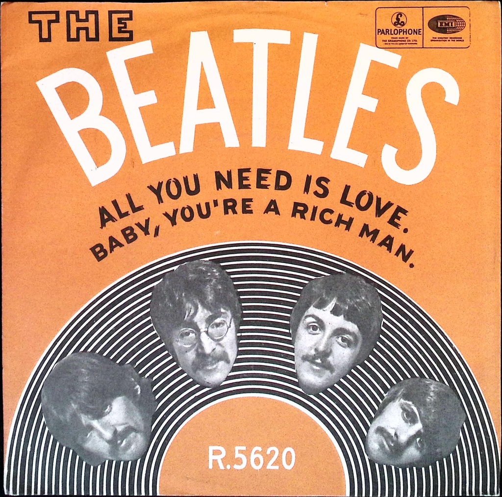 The Beatles - All You Need Is Love / Baby You're A Rich Man (Norway)