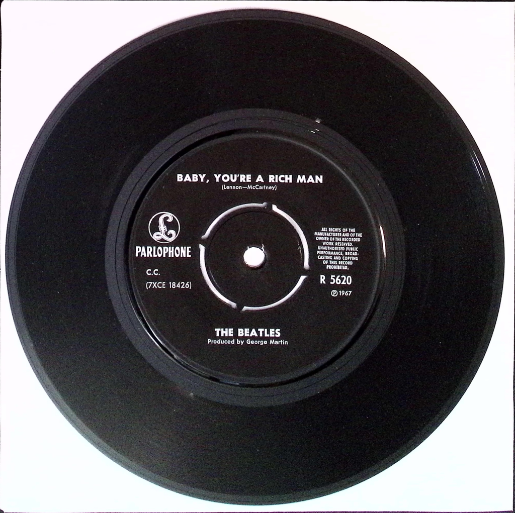 The Beatles - All You Need Is Love / Baby You're A Rich Man (Norway)