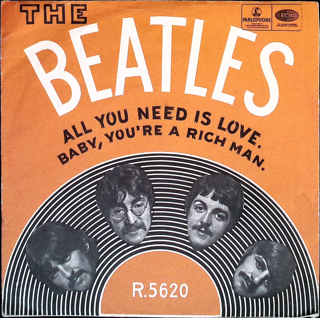 The Beatles - All You Need Is Love / Baby You're A Rich Man (Norway)