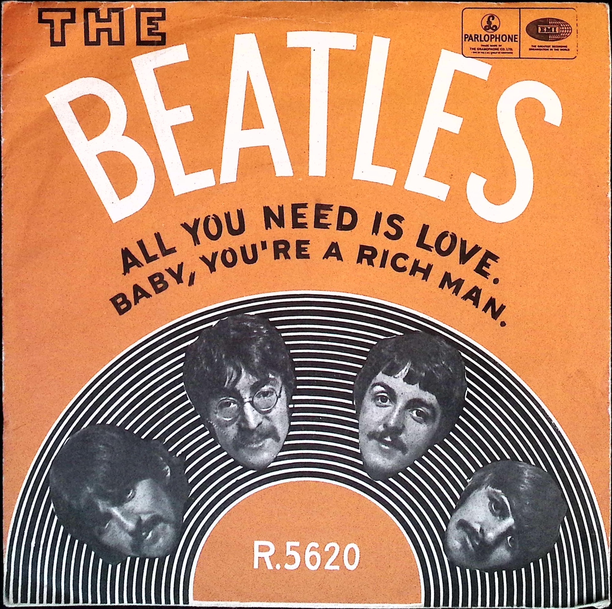 The Beatles - All You Need Is Love / Baby You're A Rich Man (Norway)