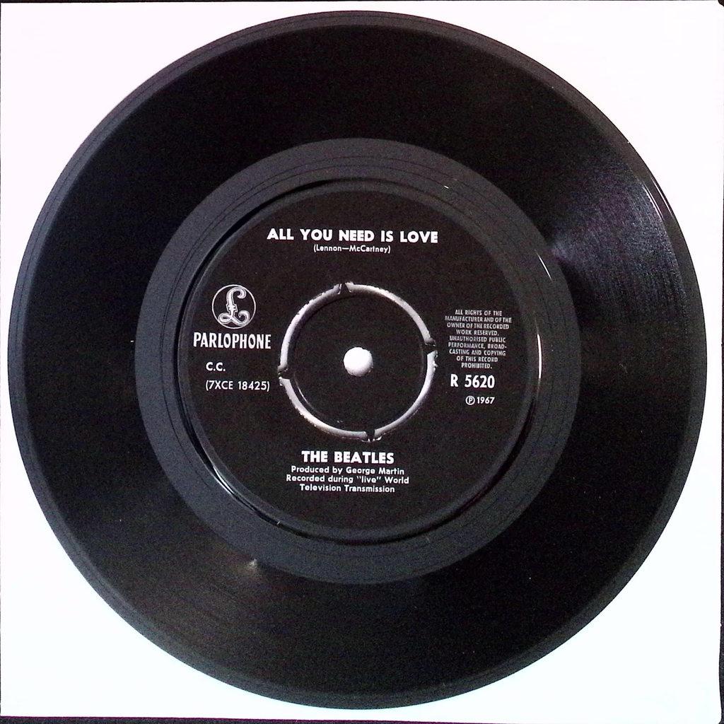 The Beatles - All You Need Is Love / Baby You're A Rich Man (Norway)