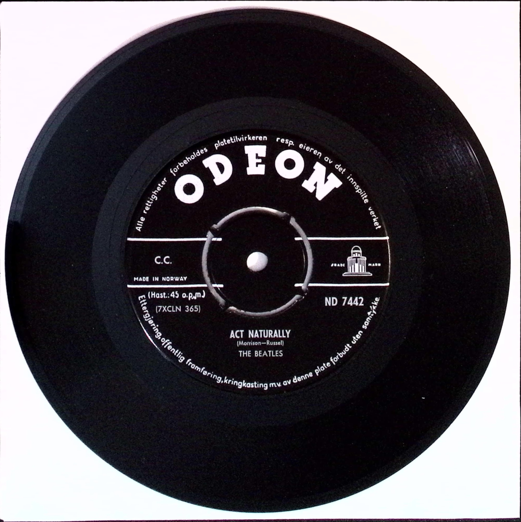 The Beatles - Act naturally / Yesterday (Norway)