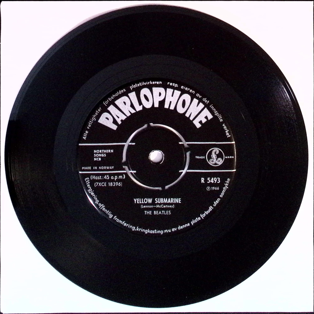 The Beatles - Yellow Submarine / Eleanor Rigby (Norway)