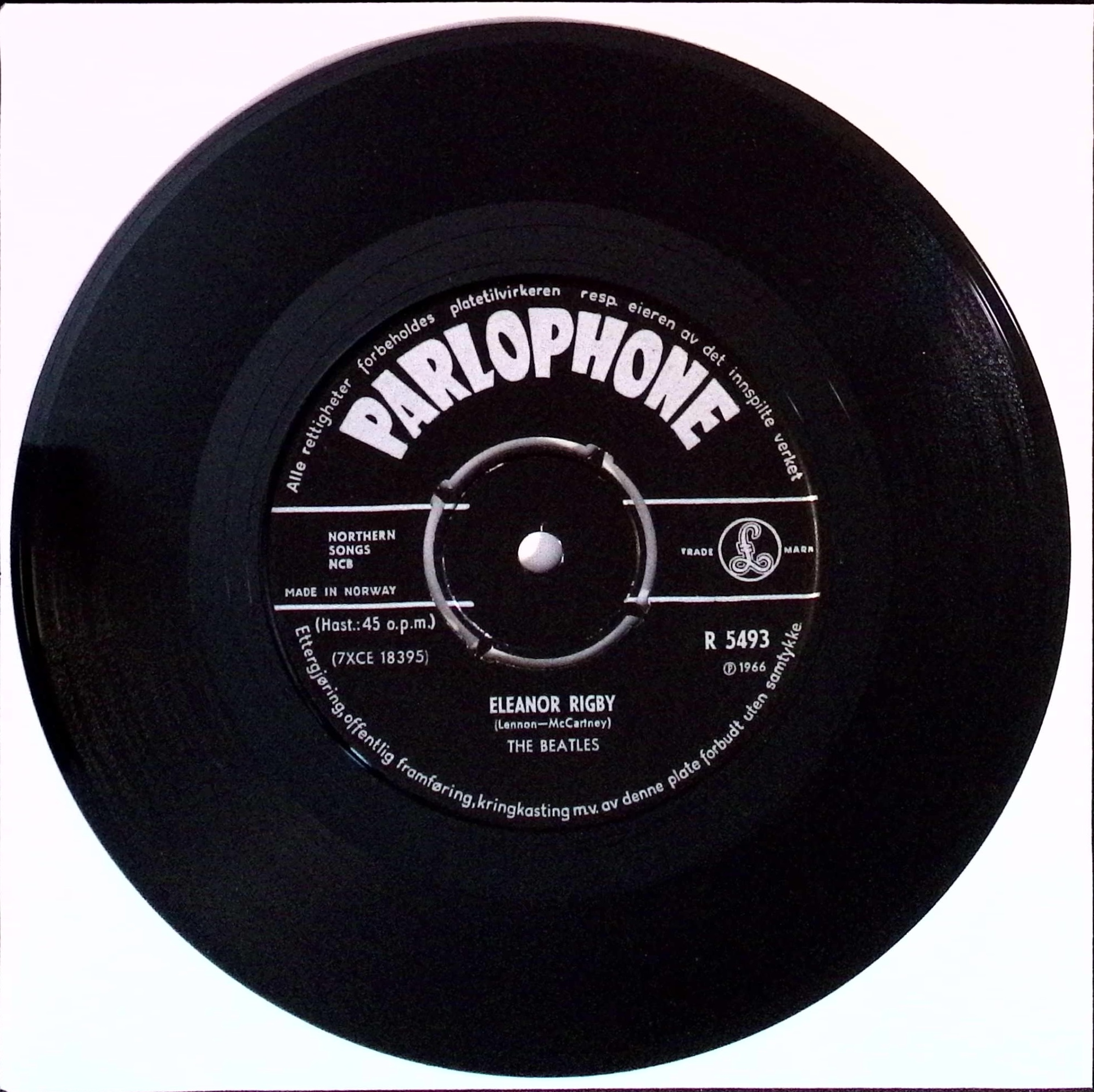 The Beatles - Yellow Submarine / Eleanor Rigby (Norway)