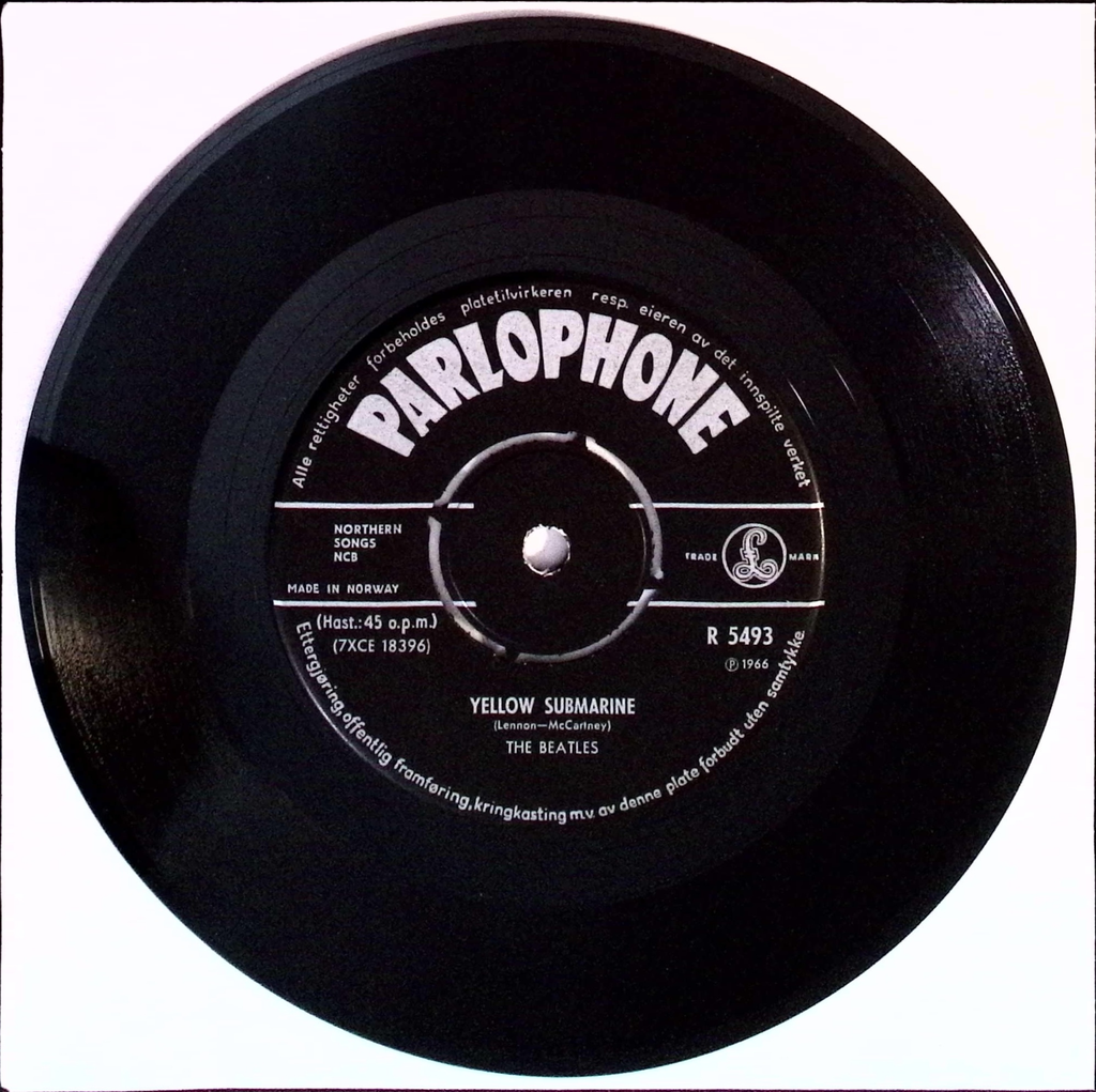 The Beatles - Yellow Submarine / Eleanor Rigby (Norway)