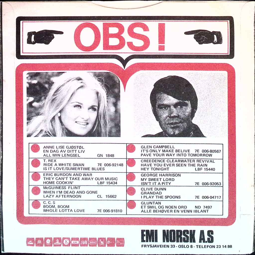 Ringo Starr - It Don't Come Easy / Early 1970 (Norway)