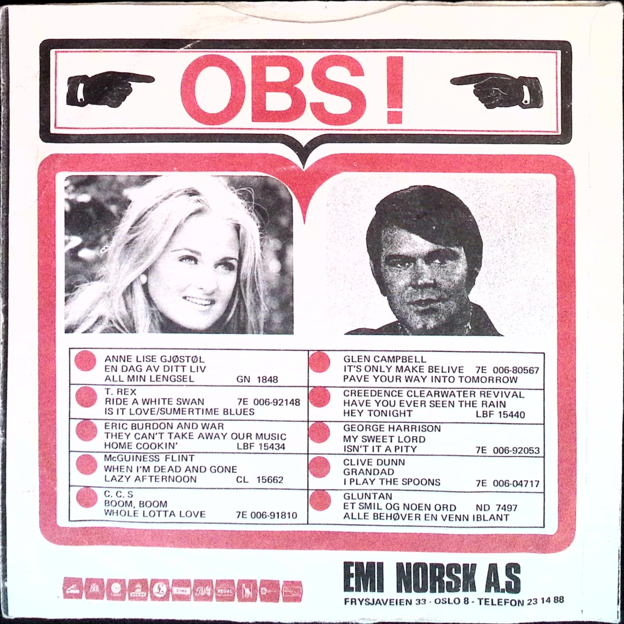 Ringo Starr - It Don't Come Easy / Early 1970 (Norway)