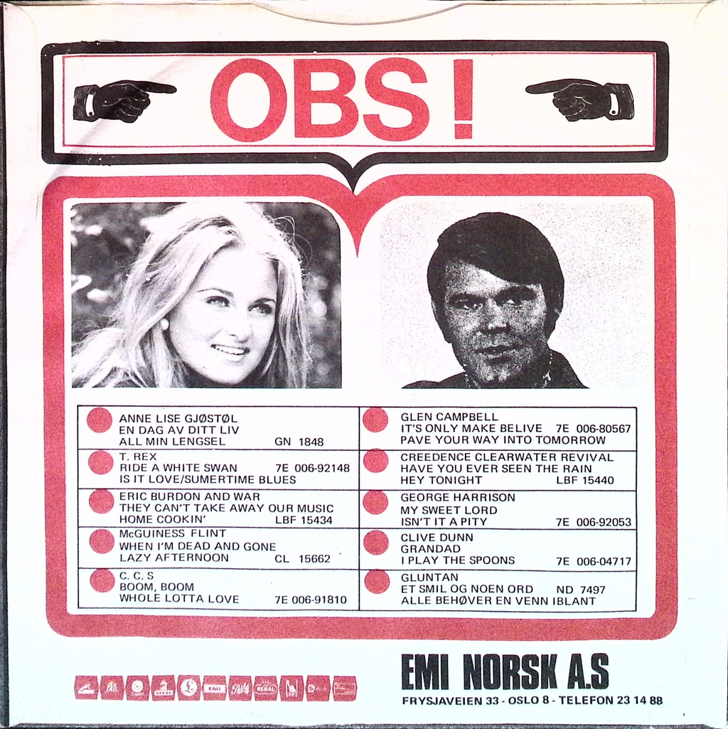 Ringo Starr - It Don't Come Easy / Early 1970 (Norway)