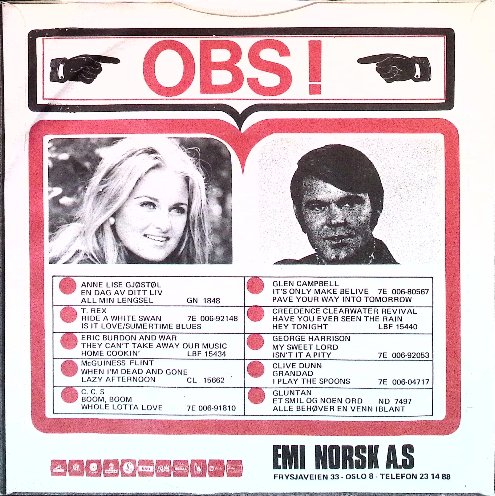 Ringo Starr - It Don't Come Easy / Early 1970 (Norway)