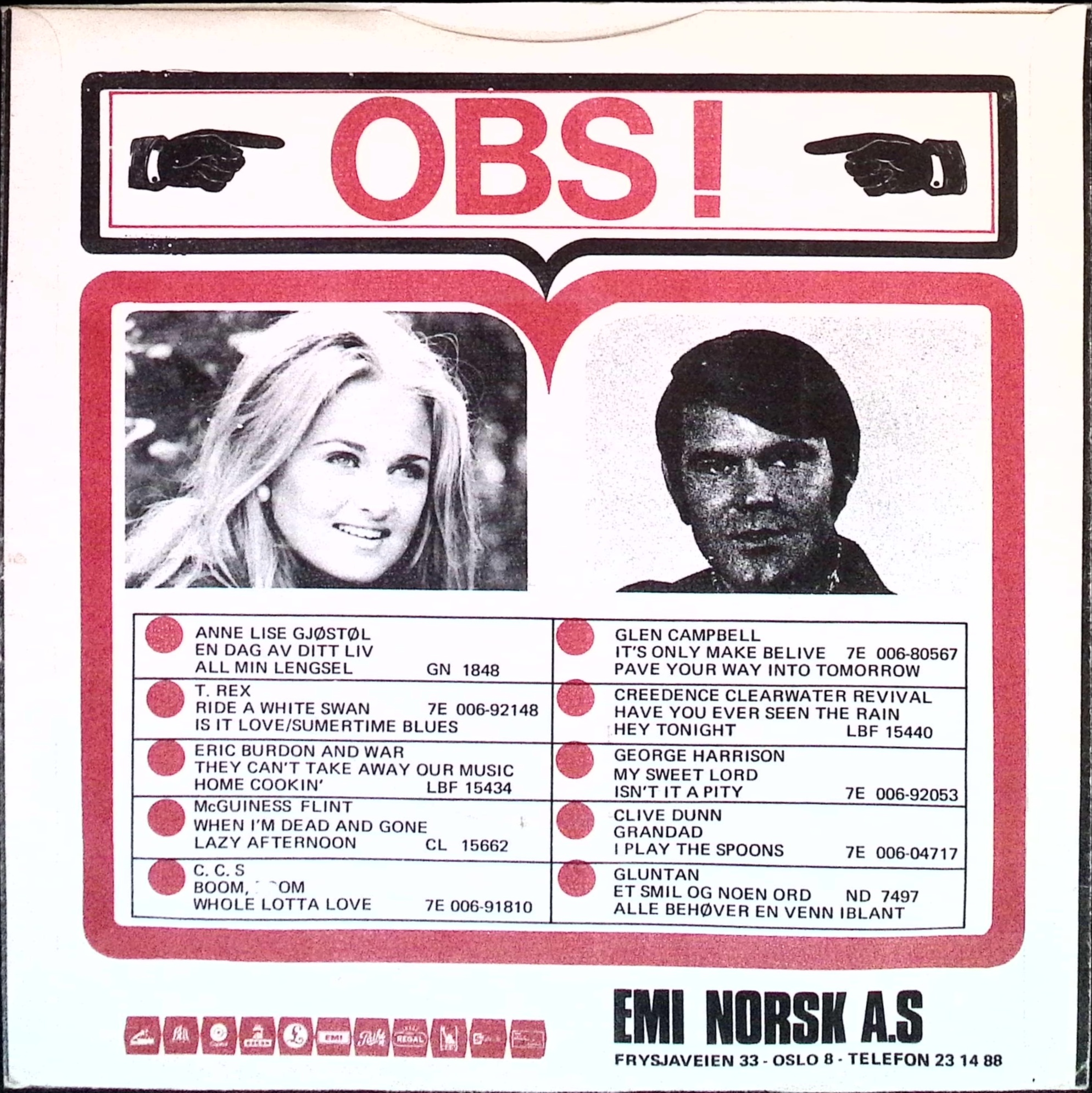 Ringo Starr - It Don't Come Easy / Early 1970 (Norway)