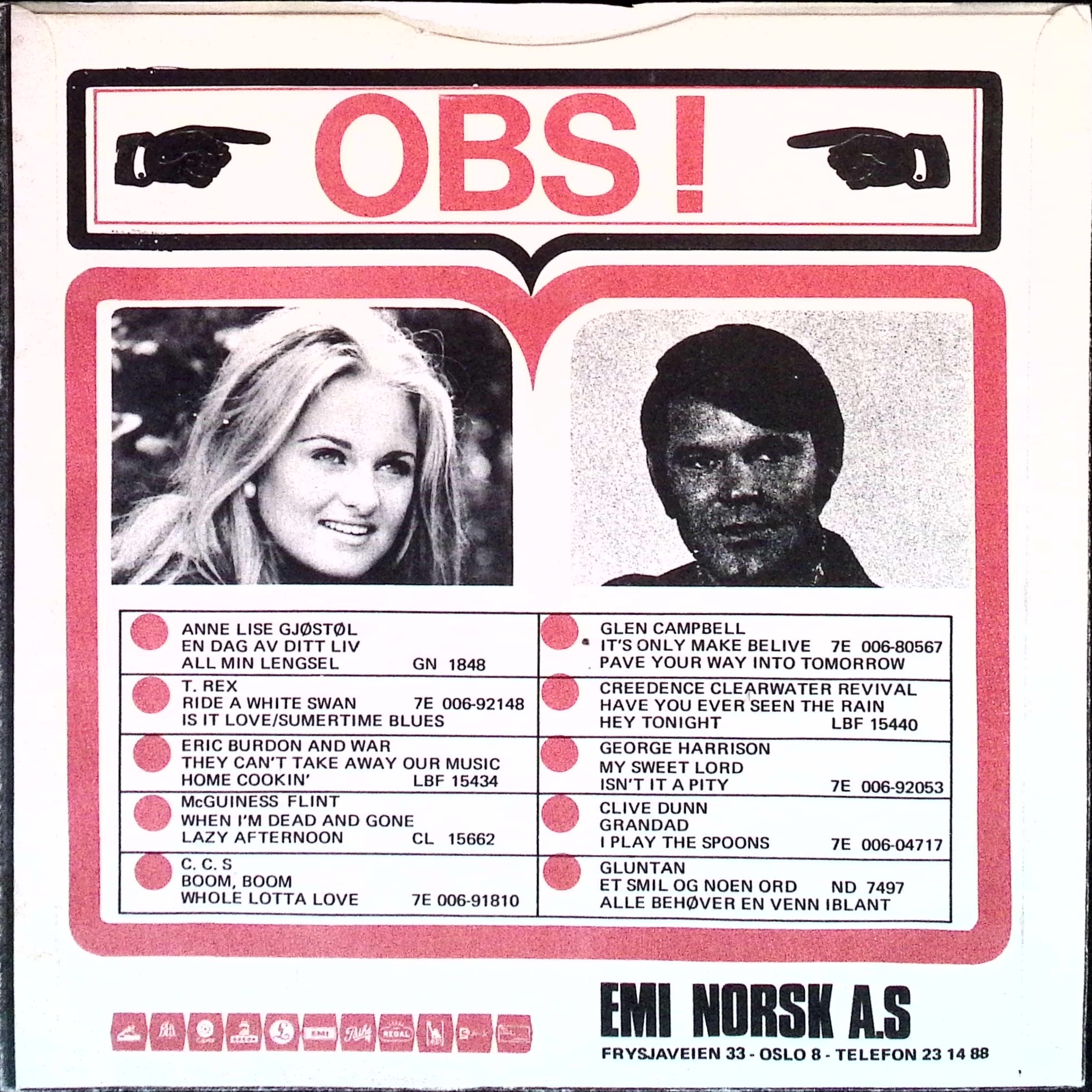 Ringo Starr - It Don't Come Easy / Early 1970 (Norway)