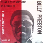 Billy Preston - That's The Way God Planned It / What About You? (Norway)