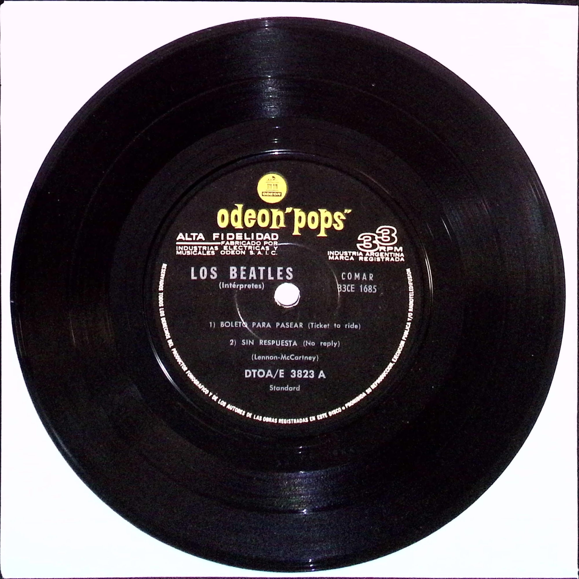 The Beatles - Ticket To Ride (Argentina)