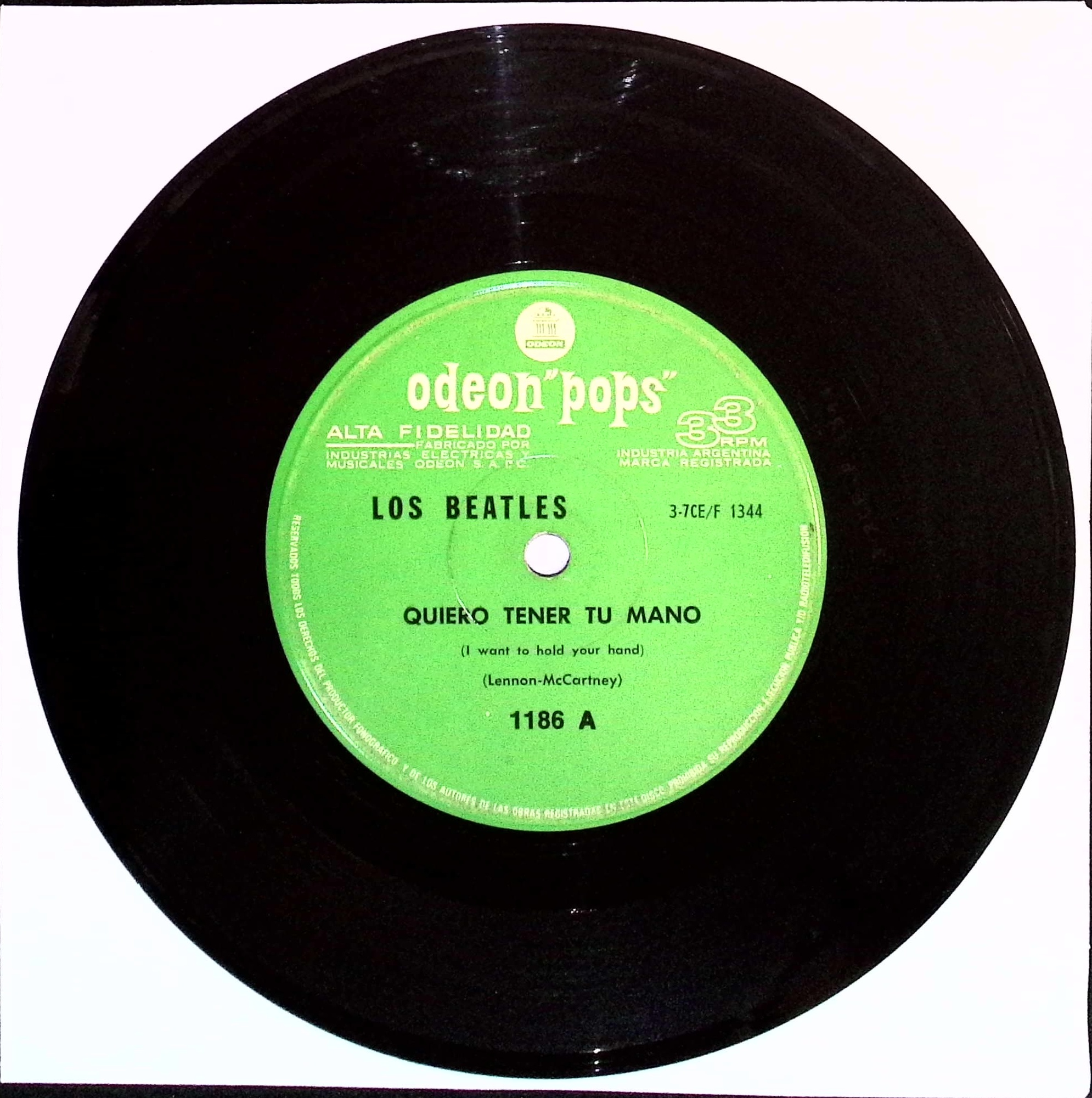 The Beatles - I Want To Hold Your Hand / This Boy (Argentina)