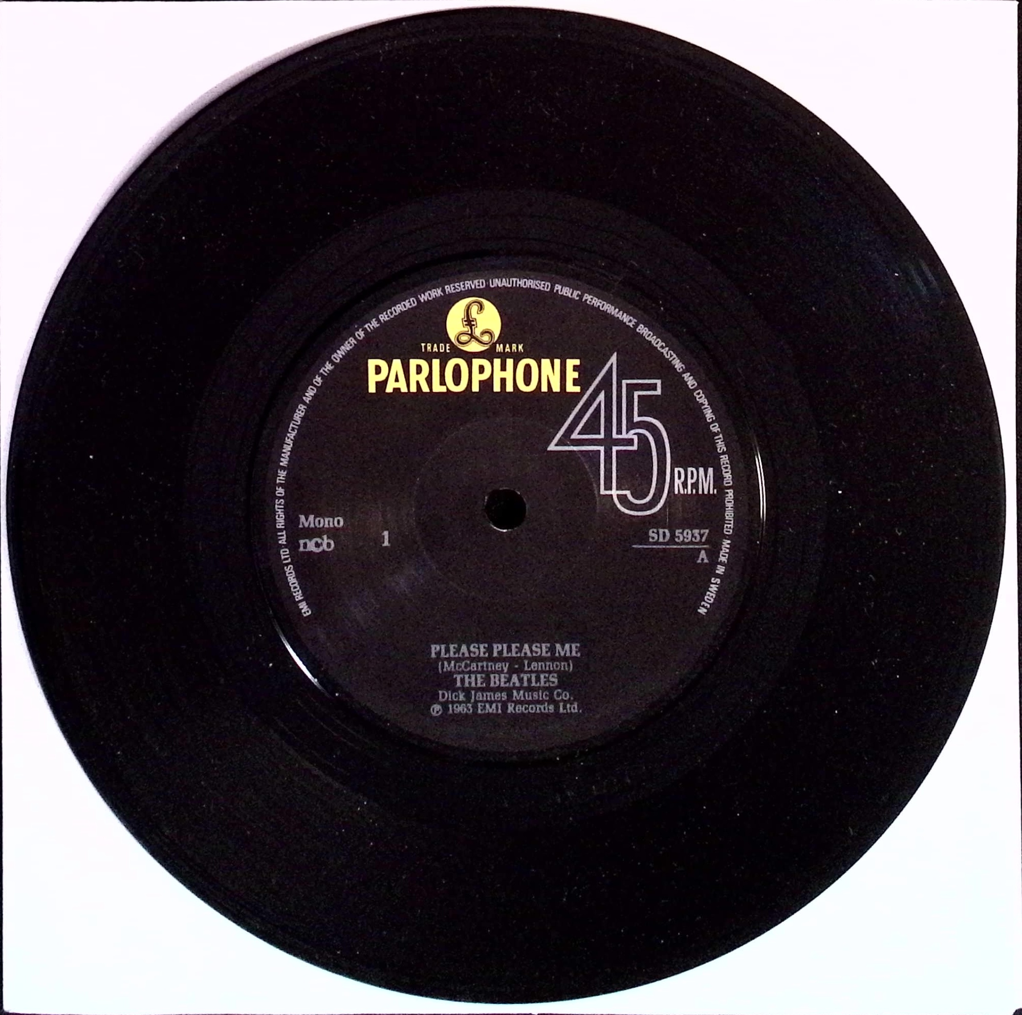 The Beatles - Please Please Me / Love me do (Sweden)