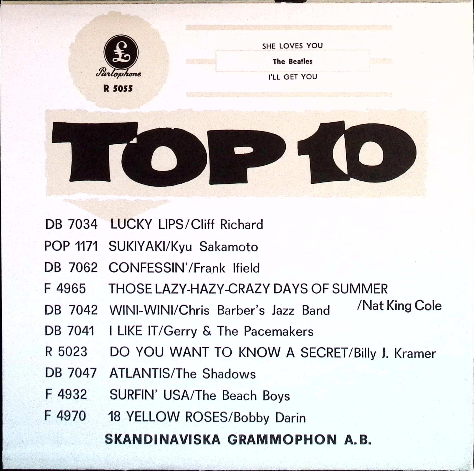 The Beatles - She Loves You / I'll get you (Sweden)