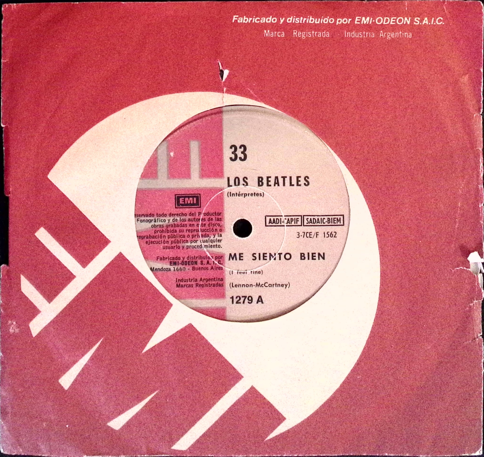 The Beatles - I Feel Fine / She's a Woman (Argentina)