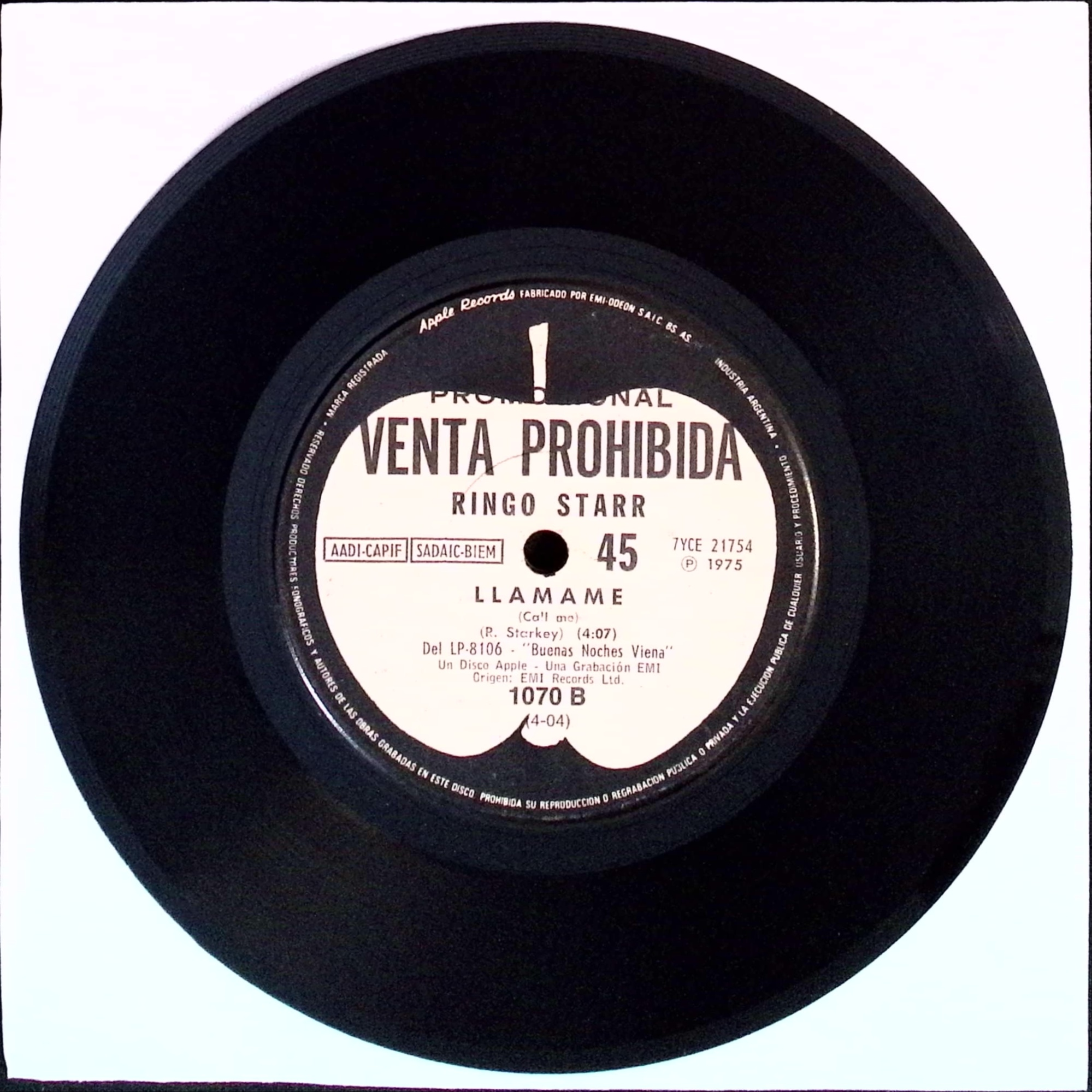 Ringo Starr - Only you / Call me (Argentina)