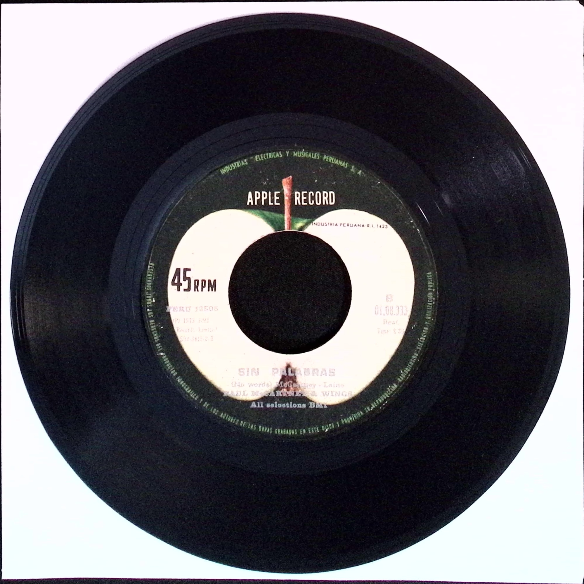 Paul Mccartney - Mrs. Vandebilt / No Words (Peru)
