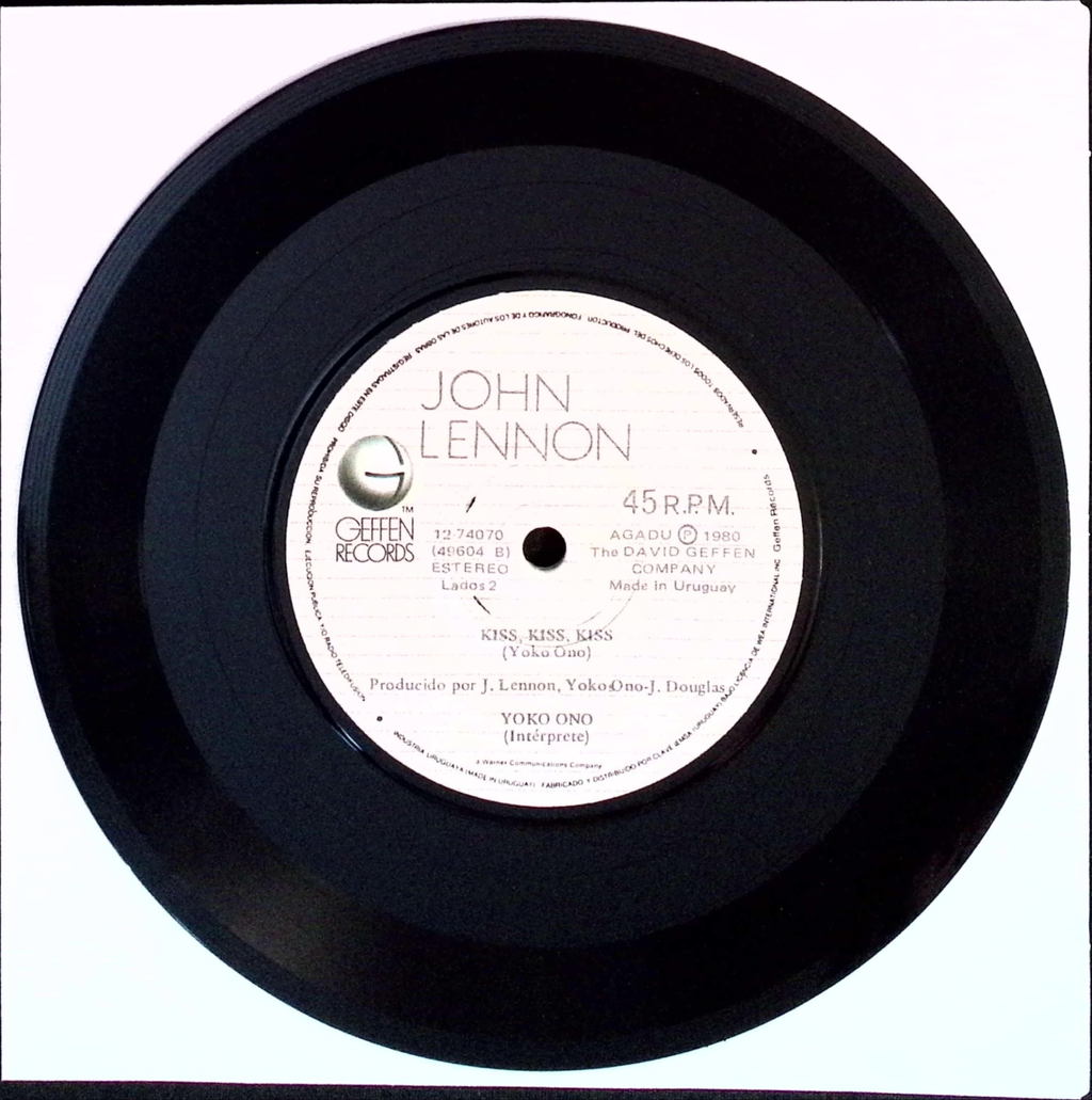 John Lennon - (Just Like) Starting over / Kiss Kiss Kiss (Uruguay)