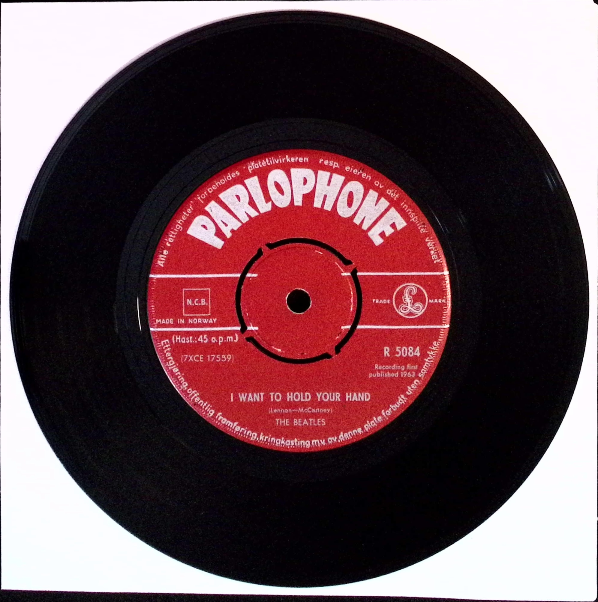 The Beatles - I Want To Hold Your Hand / This Boy (Norway)