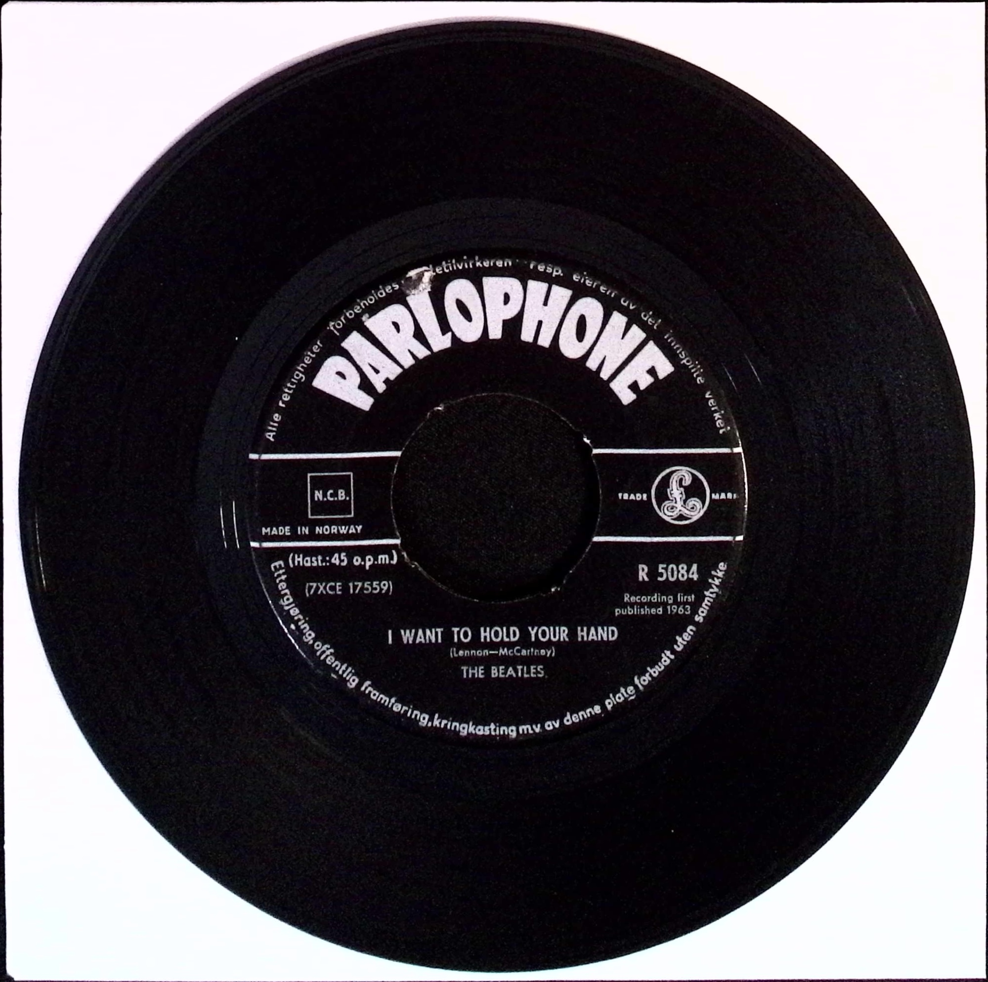 The Beatles - I Want To Hold Your Hand / This Boy (Norway)
