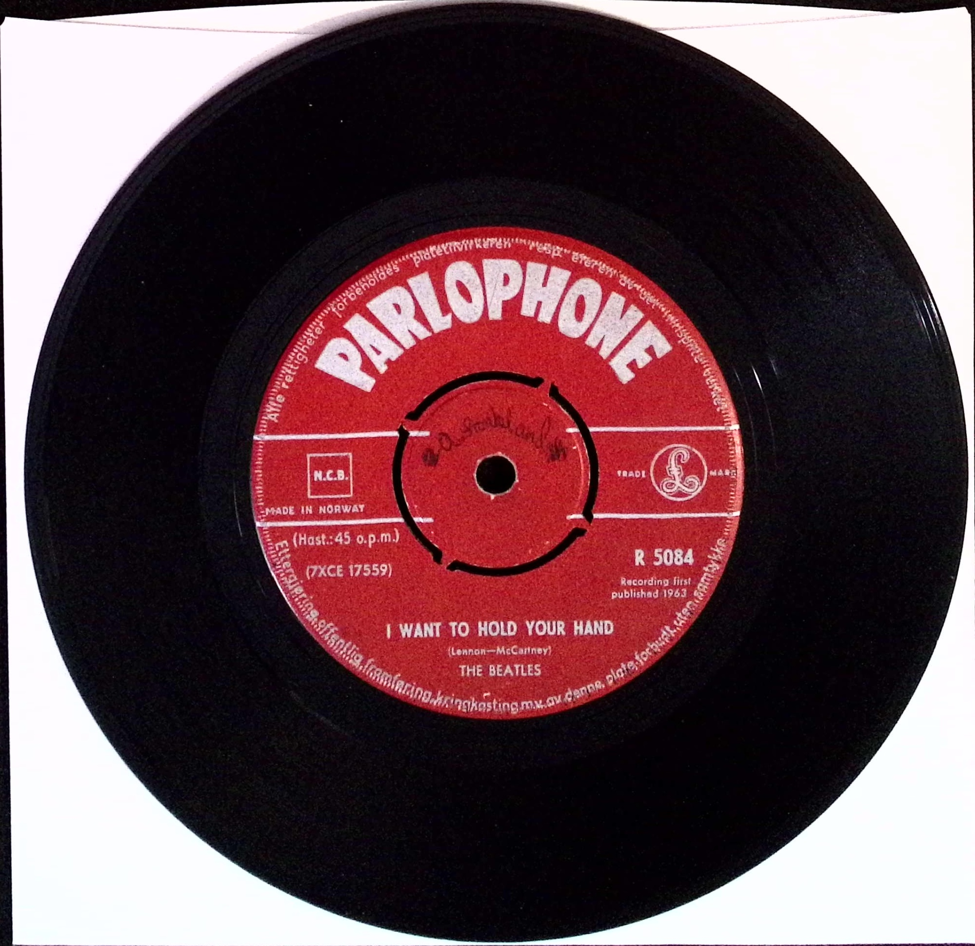The Beatles - I Want to Hold Your Hand / This Boy (Norway)